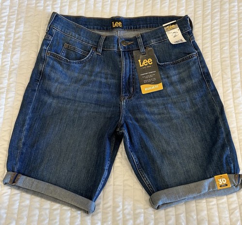 Lee Men's Legendary Regular fit Jean shorts-Havoc-w30"x8"inseam-rolls down too - Picture 2 of 11