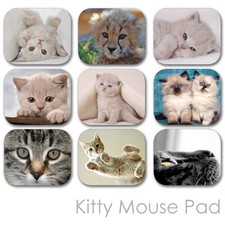 CATS KITTY CUSTOM MOUSE PAD FRIENDS PERSONALIZED PHOTO FAMILY MOUSEPAD  CM-01 