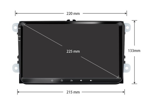 Car Radio For VW Passat Golf Touran Android 10 GPS NAVI 9'' DSP WIFI USB CarPlay - Picture 12 of 16