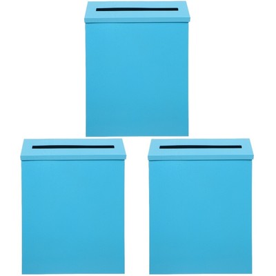  3PCS Vintage Letter Mail Postbox Mailbox Briefbox Retro Post Box Outdoor Metal