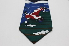 FISHING SANTA - CHRISTMAS - SPECIAL-TIES - HALLMARK - MADE IN USA NECK TIE!
