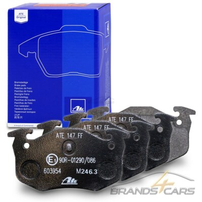 ATE SATZ BREMSBELÄGE HINTEN FÜR PEUGEOT 206 CC CABRIO 1.6+2.0 BJ 00-07