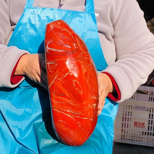 30.36LB Natural Red Jasper Quartz Hand Polishing Crystal Specimen - Picture 18 of 18