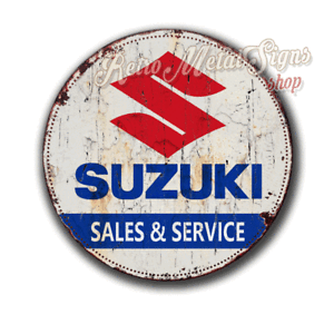 Retro Blechschild Vintage Nostalgie look 20x30cm /"Suzuki/" neu