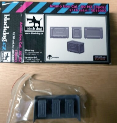 Ammo box cal.50 M2 3pcs von Blackdog in 1/16 3D druck