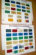 1975 Plymouth Dodge Chrysler car truck van pickup upholstery samples set