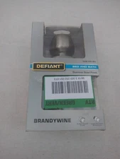 Defiant Bed And Bath Stainless  Finish Door Knob Set As Pictured 