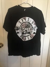 Alstyle Apparel Guns N Roses Graphic T Shirt Large 