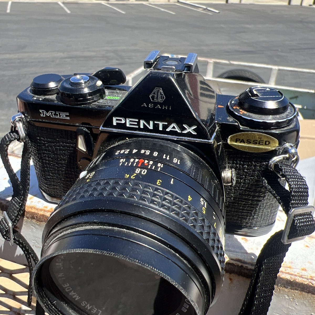 PENTAX ME ブラック XR RIKENON 50mm 初期型 付き Black Pentax ME Film Camera XR Rikenon 1:2 50mm Lens from JAPAN