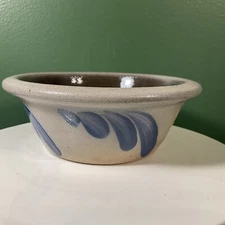 Rowe Pottery Works 1993 Mini Bundt Cake Stoneware Dish Salt Glazed