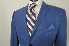 NWOT H M Midnight speckled tweed Freely wool Slim fit sport coat 46 R
