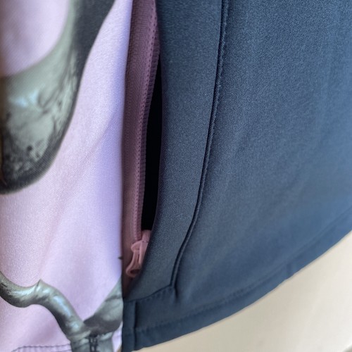NWT Habit Real Tree Pink Black Wind Water Resist Zip Jacket Women's Small 0089 - Picture 4 of 8