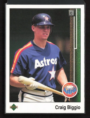 1989 Upper Deck #273 Craig Biggio Houston Astros Rookie Near Mint or Better