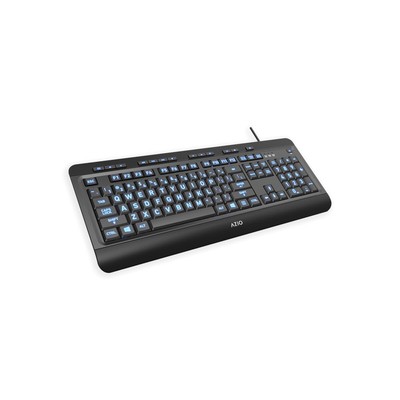Large Print Keyboard - USB Computer Keyboard with 3 Interchangeable Backlight...