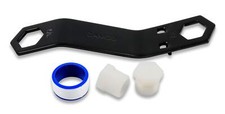 RV Water Heater Drain Plug Kit with Wrench Replacement Plugs and Tape