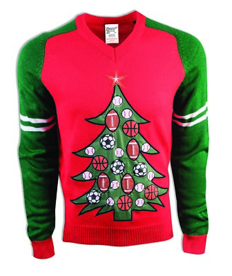 Forum Novelties All Sports Christmas Sweater, Large 75856