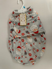 NWT Zak Zoey Christmas Santa Claus Swaddle Blanket Infant Baby 0-9 Months