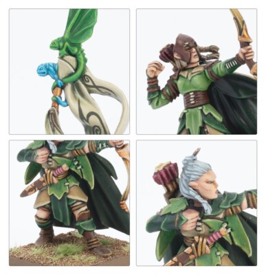 16x GLADE GUARD /SCOUTS *NOS no hoods* Wood Elves Warhammer Old