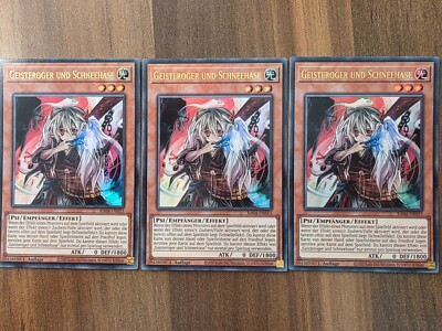 3x Yu-Gi-Oh! RA02-DE009 Geisteroger und Schneehase Ultra Rare NM 1st v2
