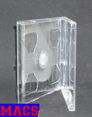 Doppel CD Hülle durchsichtig transparent für 2 CDs DVDs 2fach 10 mm 1 cm Neu