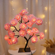 24 LED Rose Tree Lights For Home Party Christmas Wedding Bedroom Decoration Gift