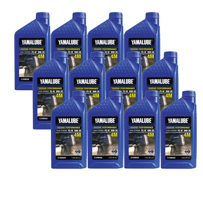 #ad #ad Yamaha New OEM FC W 10W 30 4 Stroke Engine Oil 1qt QTY 12 LUB 10W30 FC 12 $89.94
