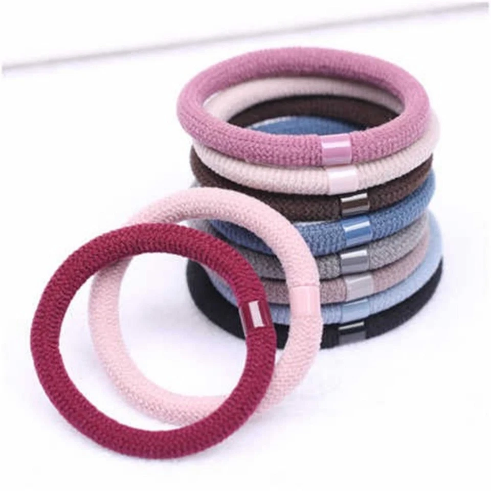 40 piezas bandas elásticas para el cabello de 6 mm de color mezclado para corbatas de goma cuerda soporte cola de caballo Foto 2 de 4