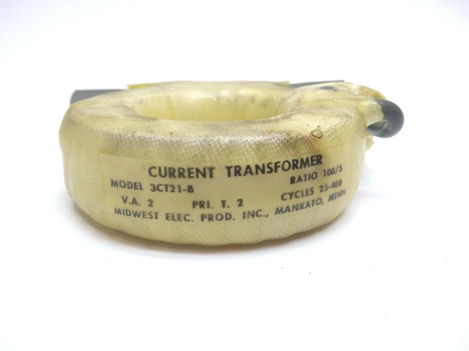 Midwest Electrical 3CT21-B Current Transformer 100/5 Ratio 25-400 Cycles - Image 2 of 3