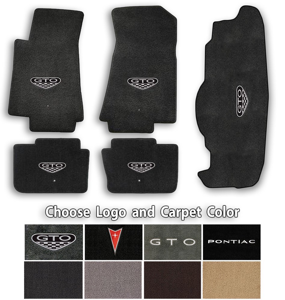 2004-2006 Pontiac GTO 5pc Classic Loop Carpet Floor Mats - Choose