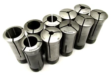 10 ASSORTED HARDINGE 5C ROUND COLLETS