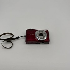 Nikon RED Coolpix L22 12.0MP Digital Camera Tested Working - Broken Latch