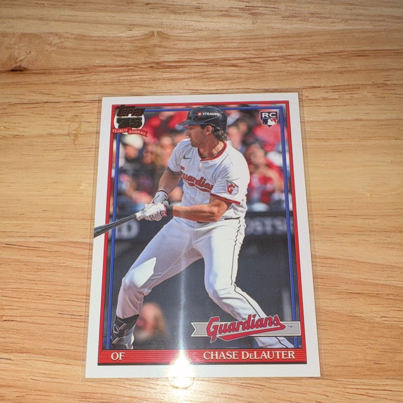 Topps 2026 Series Two Chase DeLauter Rookie Cleveland Guardians Baseball Card