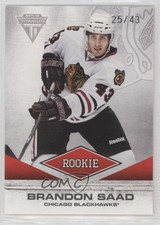 2011-12 Panini Titanium Rookie Draft Position Number 25/43 Brandon Saad #149 av1