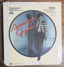 American Gigolo - RCA Selectavision VideoDisc CED - Richard Gere - Tested -
