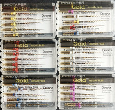 Dentsply ProTaper Gold Rotary Files F1,F2,F3,S1,S2,SX-F3 SX19 25mm 6 file pkg 1