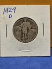1929 D Standing Liberty Quarter STRONG DETAILS NICE SILVER COIN