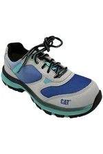 Caterpillar Women's Quake Composite Toe Shoes Grey/Cobalt