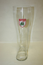 Älterer Pressglas - Bierstiefel " RITTER BIER - DORTMUND " / 2 l