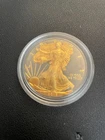 2013 American Silver Eagle BLACKOUT Ruthenium 24K Gold accent - see pictures