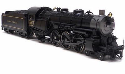 Weaver G1098LP Brass Reading #128 4-6-2 G1/G2SA Steam Eng w/ TMCC Railsound C-9