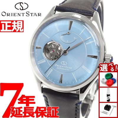 Orient Star Automatic Watch Classic Semi-Skeleton RK-AT0203L Men's Blue JP