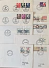 Denmark First Day Covers: 1974- all 9 issues:  with typed address/unaddressed