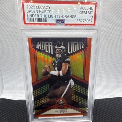 Panini Legacy 2023 Jalen Hurts Under the Lights Orange #UL-JHU PSA 10 / 35/149