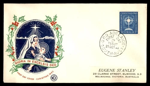 Mayfairstamps Australia FDC 1963 Star Christmas First Day Cover aaw_52219