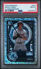 2024 BOWMAN BOWMAN AI MINI DIAMOND #BAI7 DRUW JONES 65/150 PSA 8