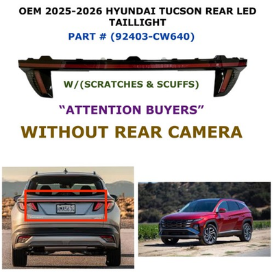 #ad #ad 2025 2026 Hyundai Tucson rear center LED taillight 92403 CW640 $300.00