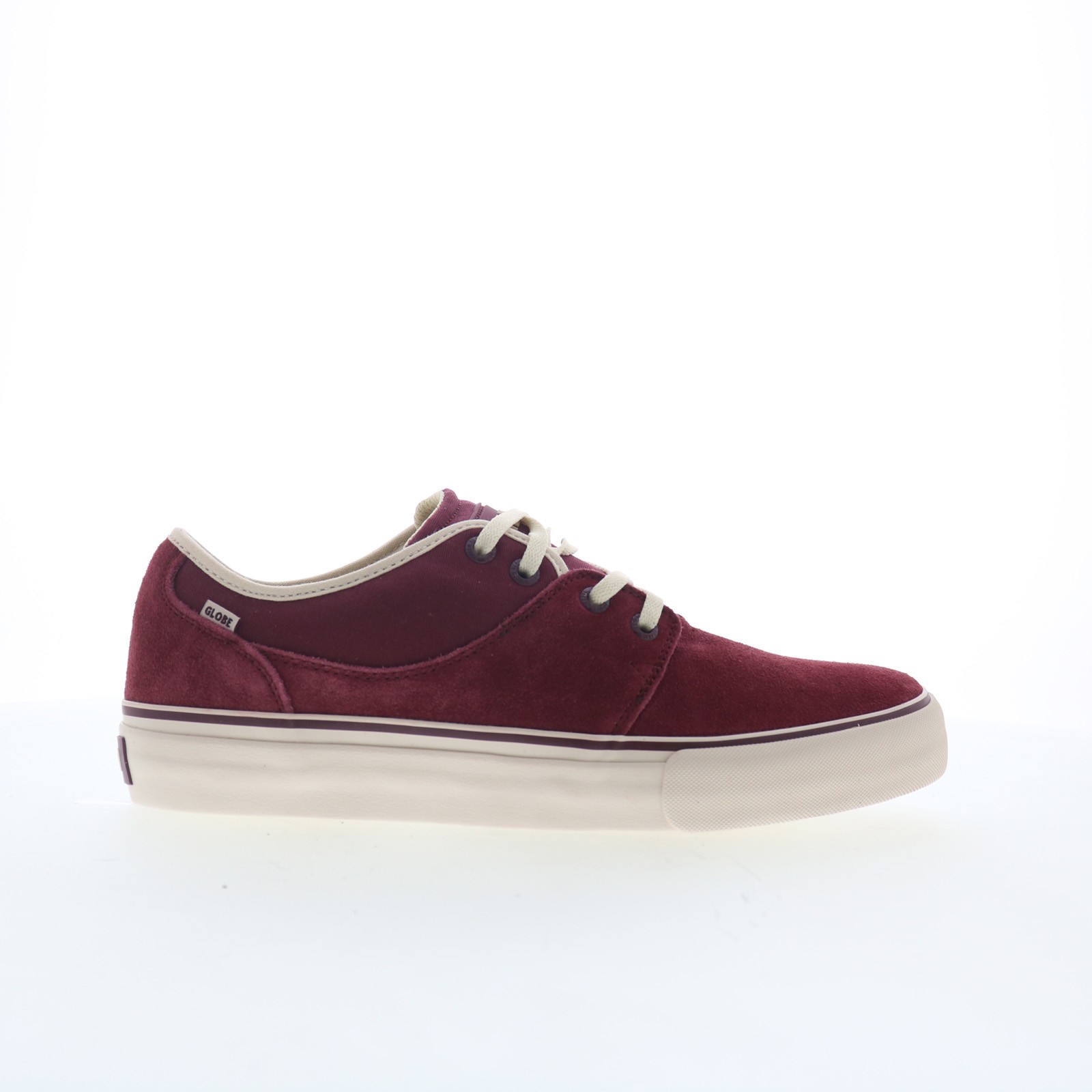 Globe Mahalo GBMAHALO Mens Burgundy Suede Skate Inspired Sneakers Shoes