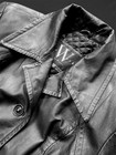 W New York by Winlet Jacket Collared Leather Full Zip Black Womens Size Large — photo 2