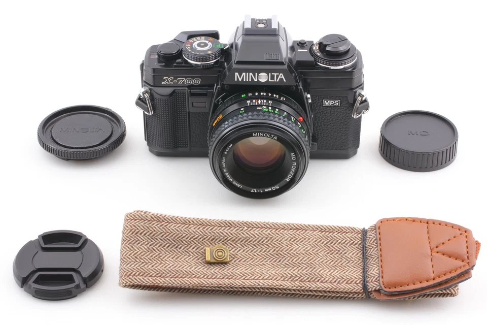 Strap [ MINT ] Minolta New X-700 Film Camera Body MD 50mm f1.7 Lens From JAPAN - Image 2 of 4