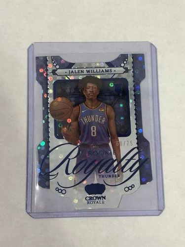 Jalen Williams Signed 2022-23 Panini Crown Royale Rookie Royalty #12 Blue /75